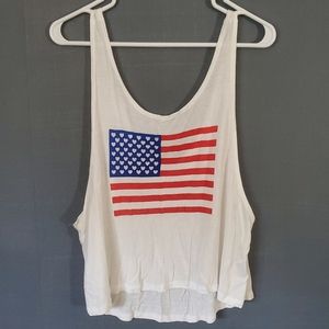 Charlotte Russe American Flag Shirt